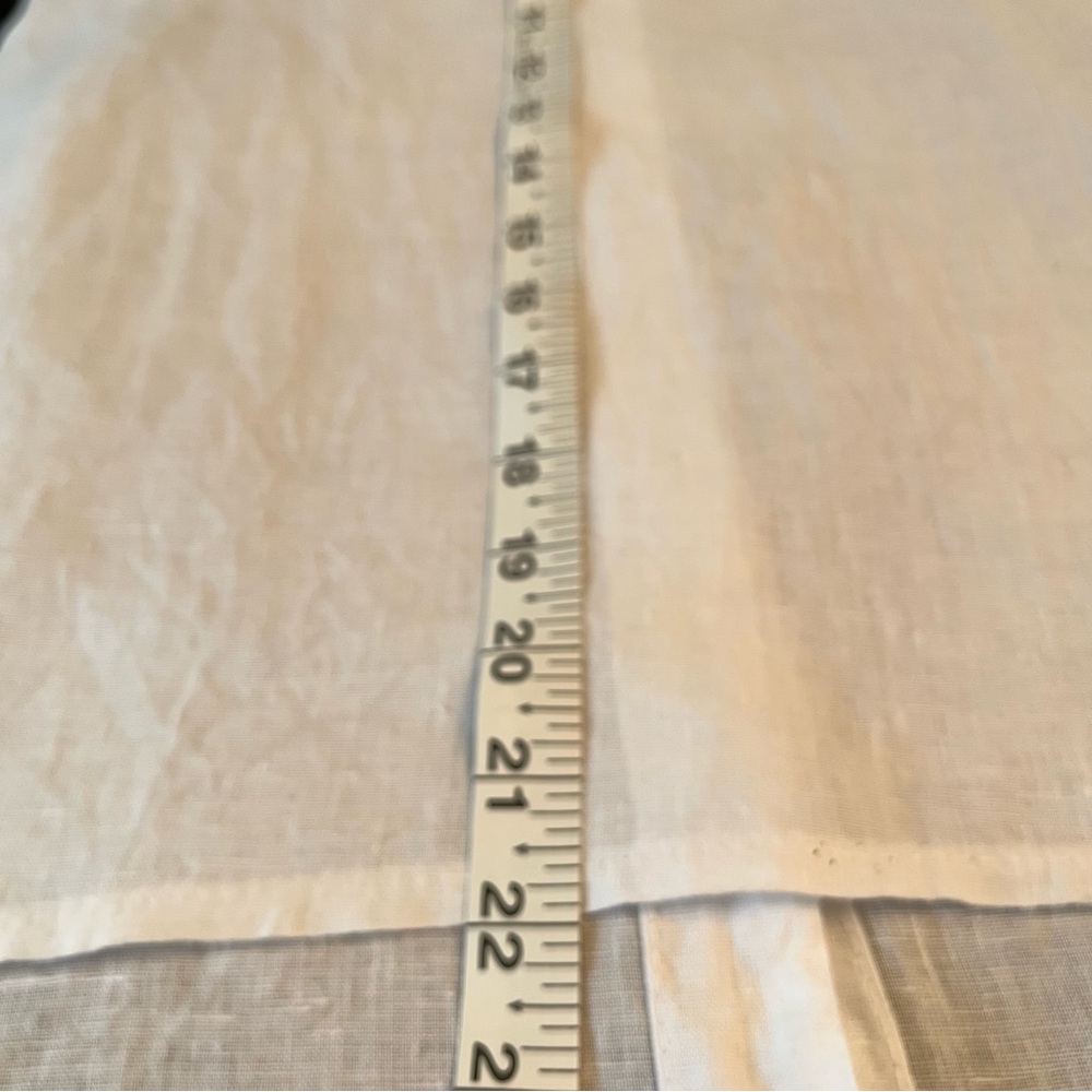 Womens Terzo Millennio size M white Hi-Low shirt tortoiseshell buttons down back - Picture 5 of 8